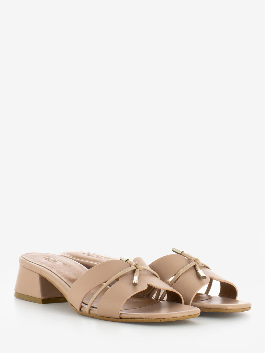 Pink leather slipper