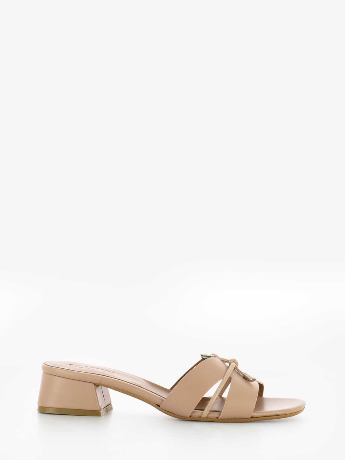 Pink leather slipper