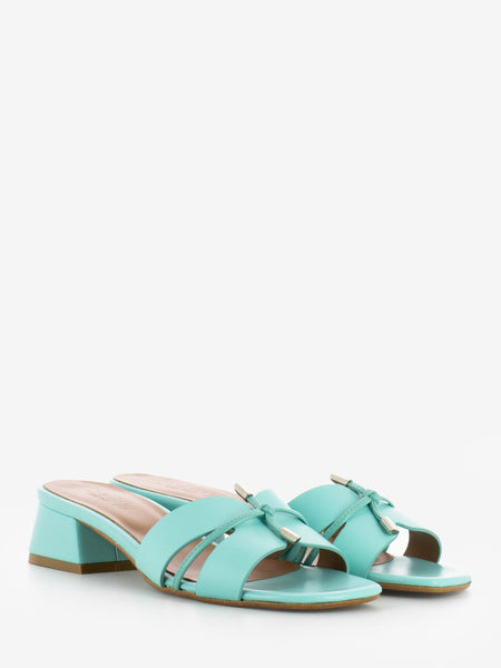 Ciabatta in pelle tiffany
