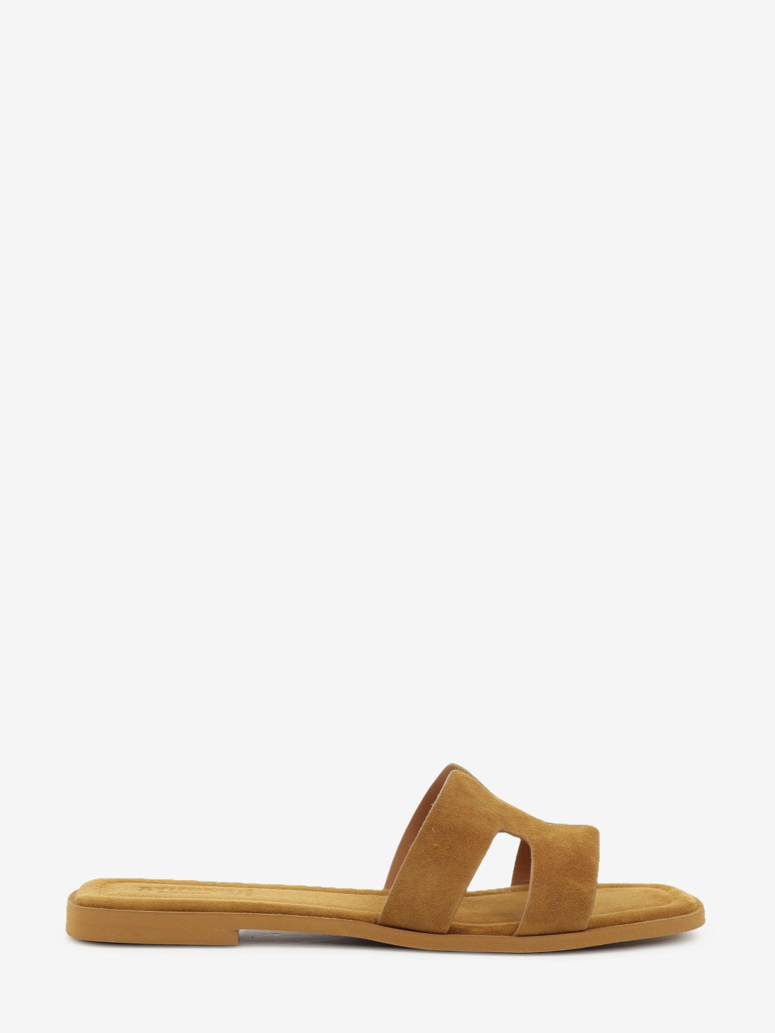 Ciabatta in suede cuoio