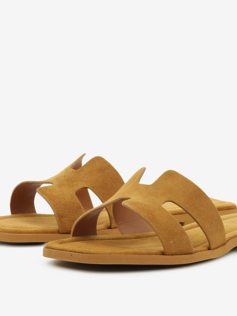 Ciabatta in suede cuoio