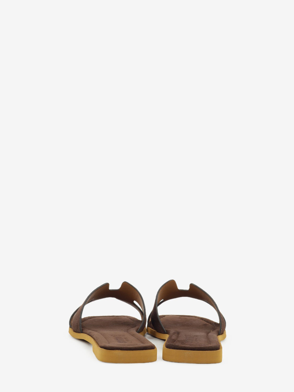 Ciabatta in suede testa di moro