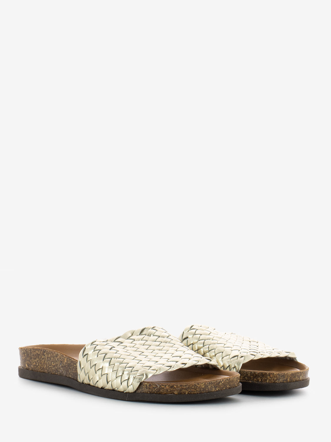 Platinum braided slipper