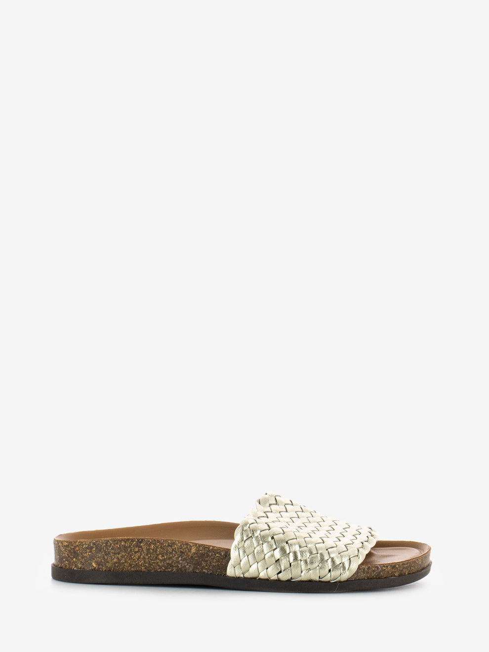 Platinum braided slipper