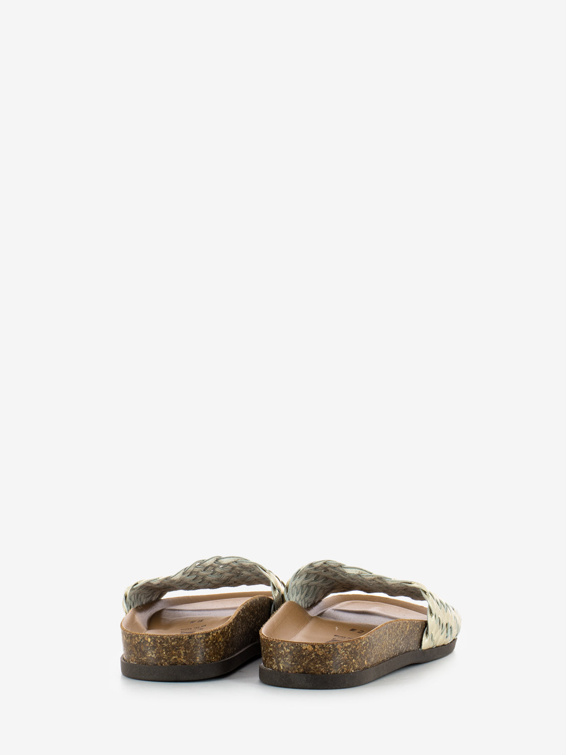 Platinum braided slipper