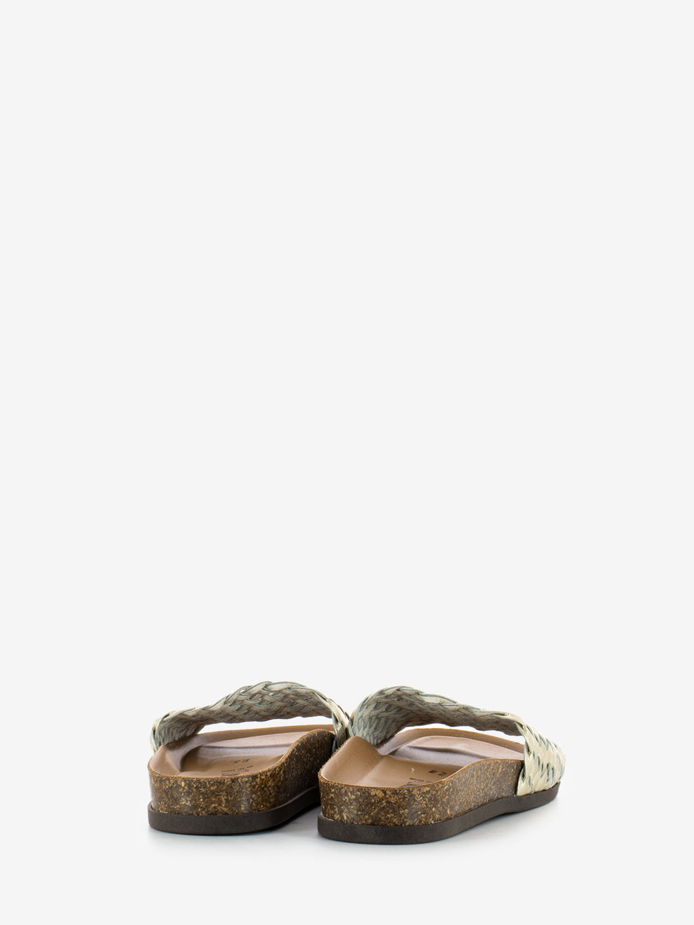 Platinum braided slipper
