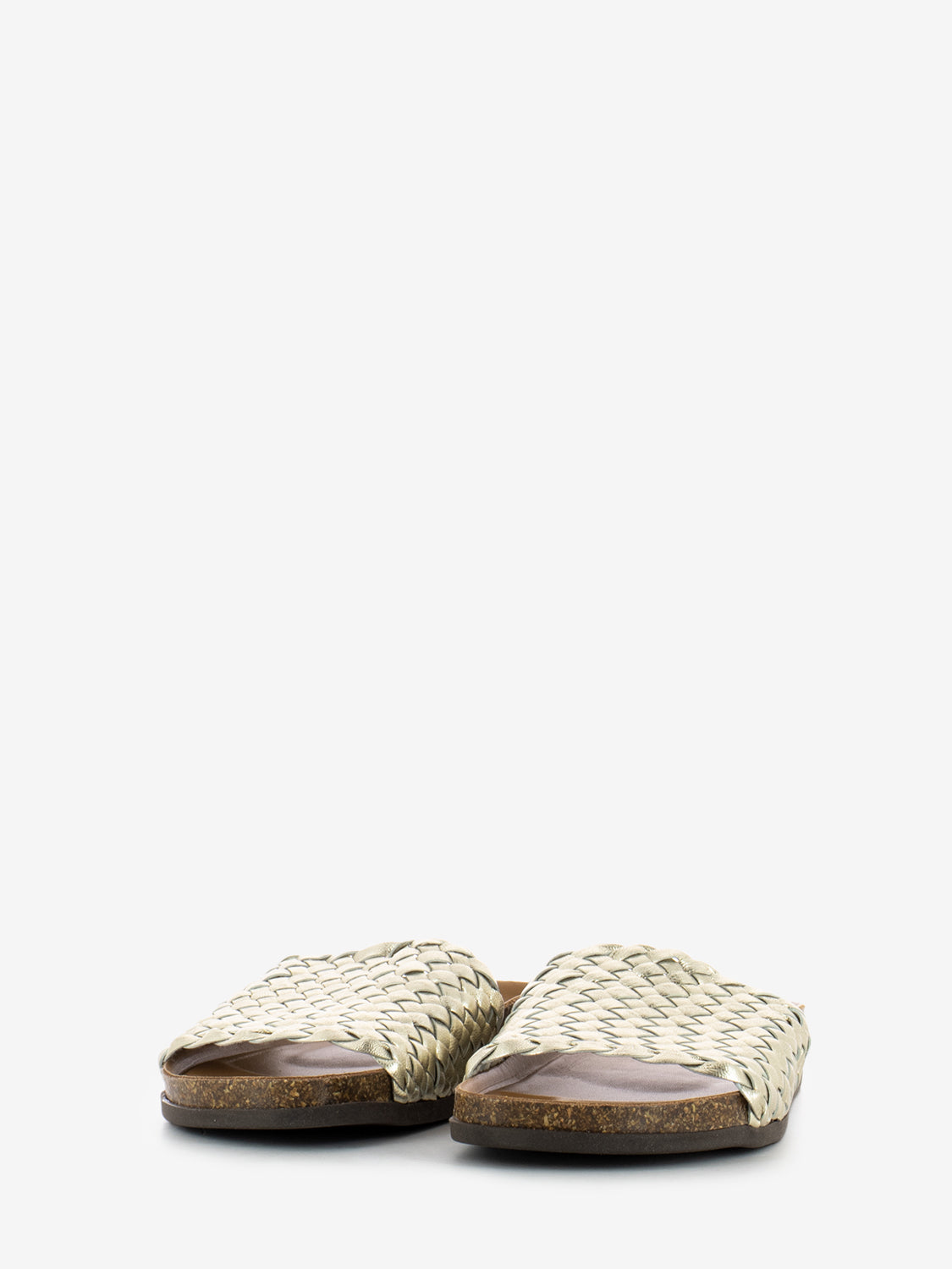 Platinum braided slipper