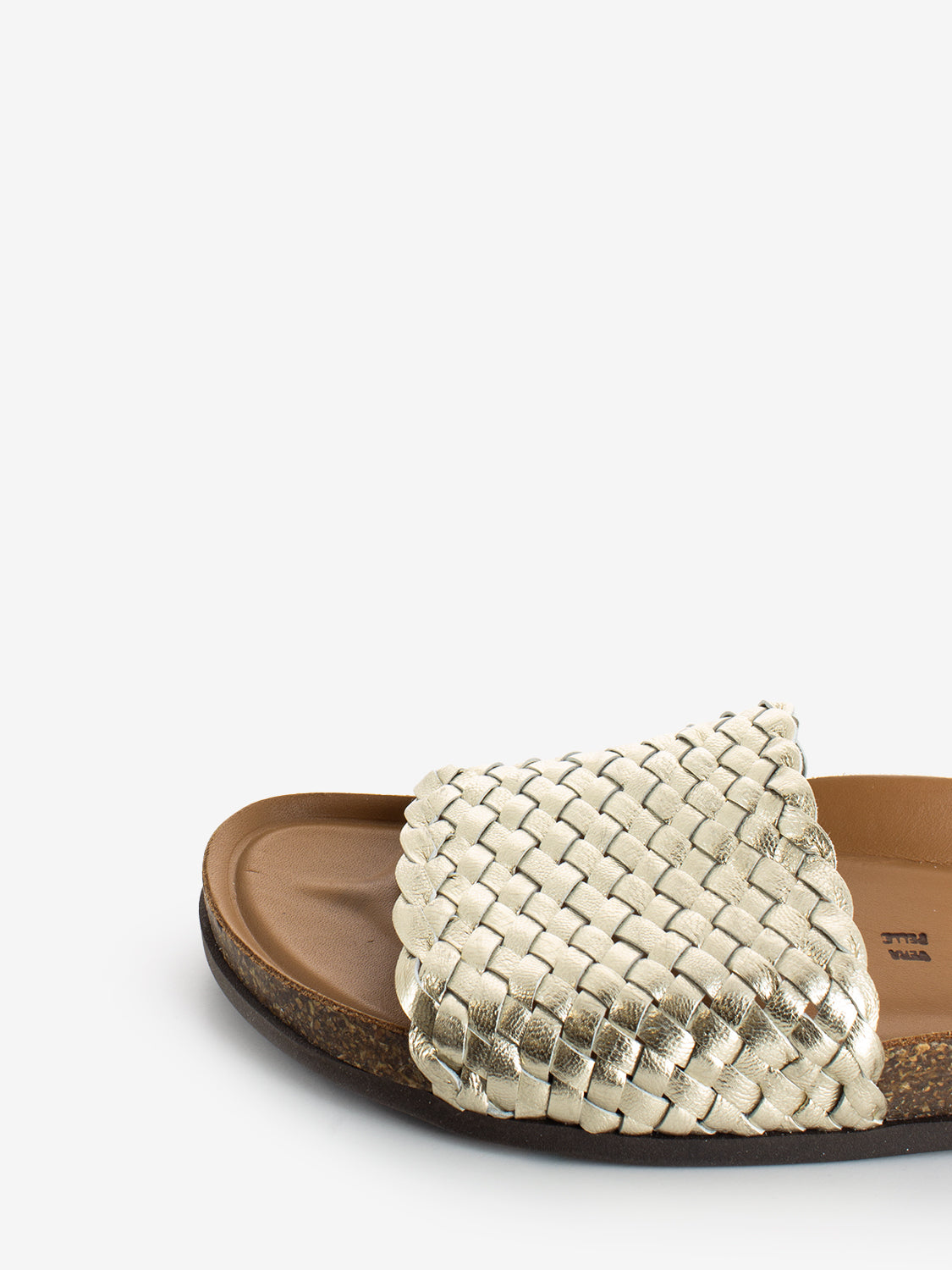 Platinum braided slipper