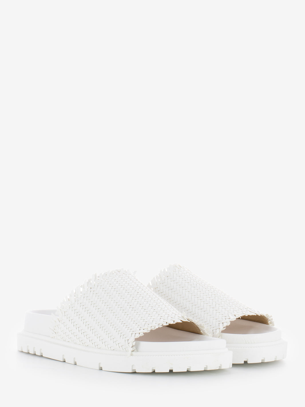 White braid slipper