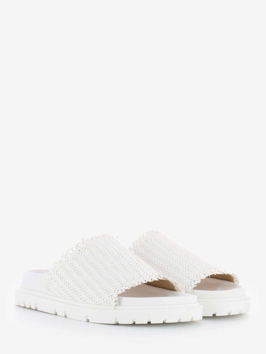 White braid slipper