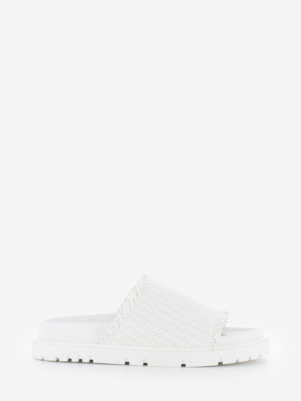 White braid slipper