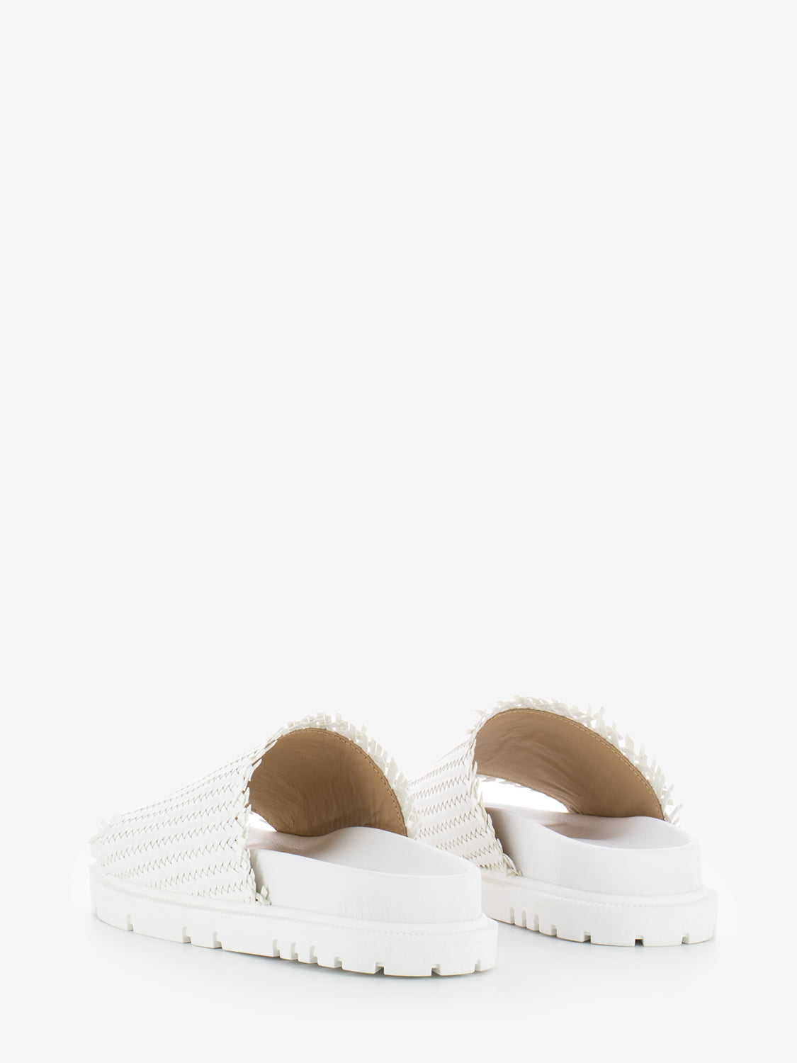 White braid slipper
