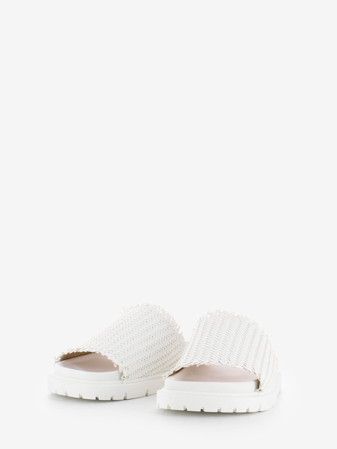 White braid slipper