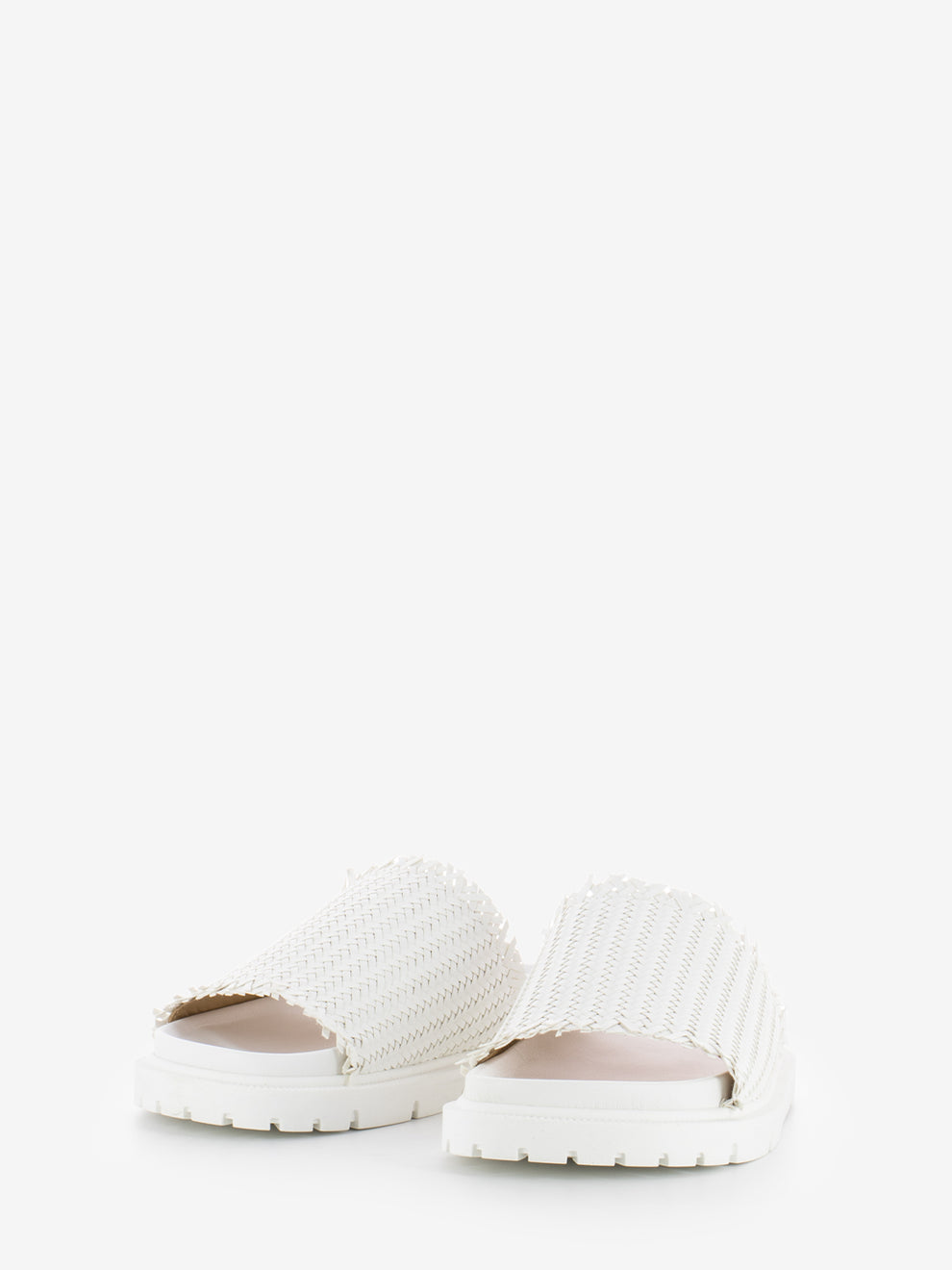 White braid slipper