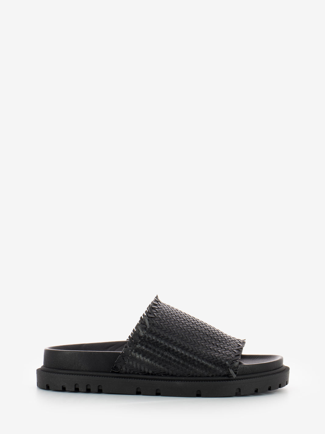 Black braid slipper