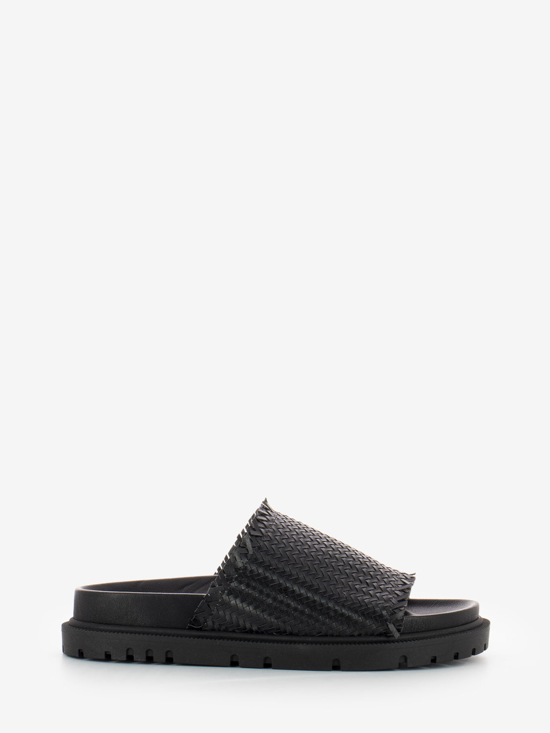 Black braid slipper