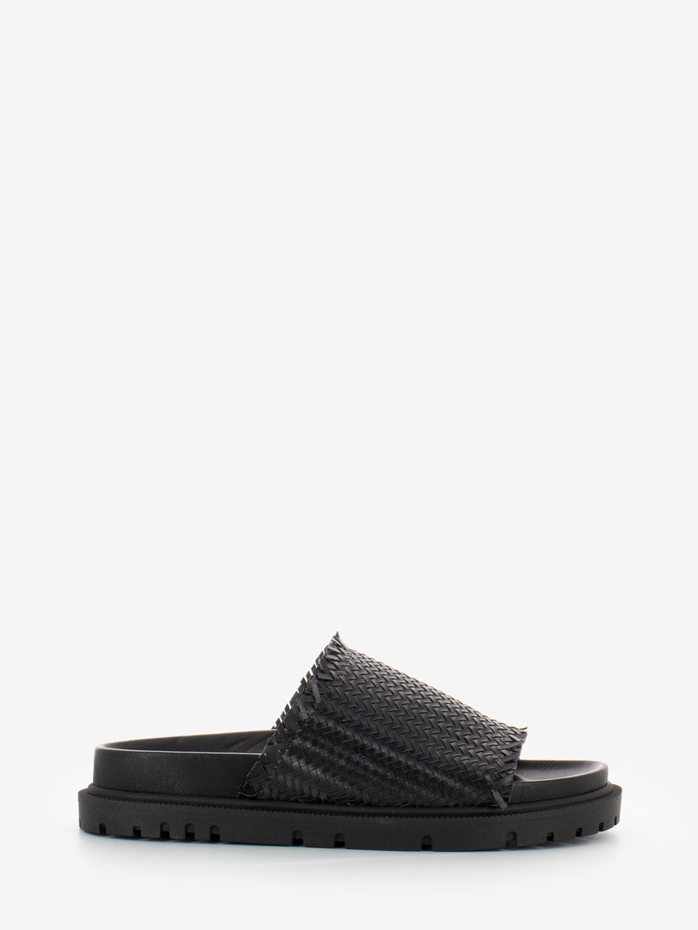 Black braid slipper