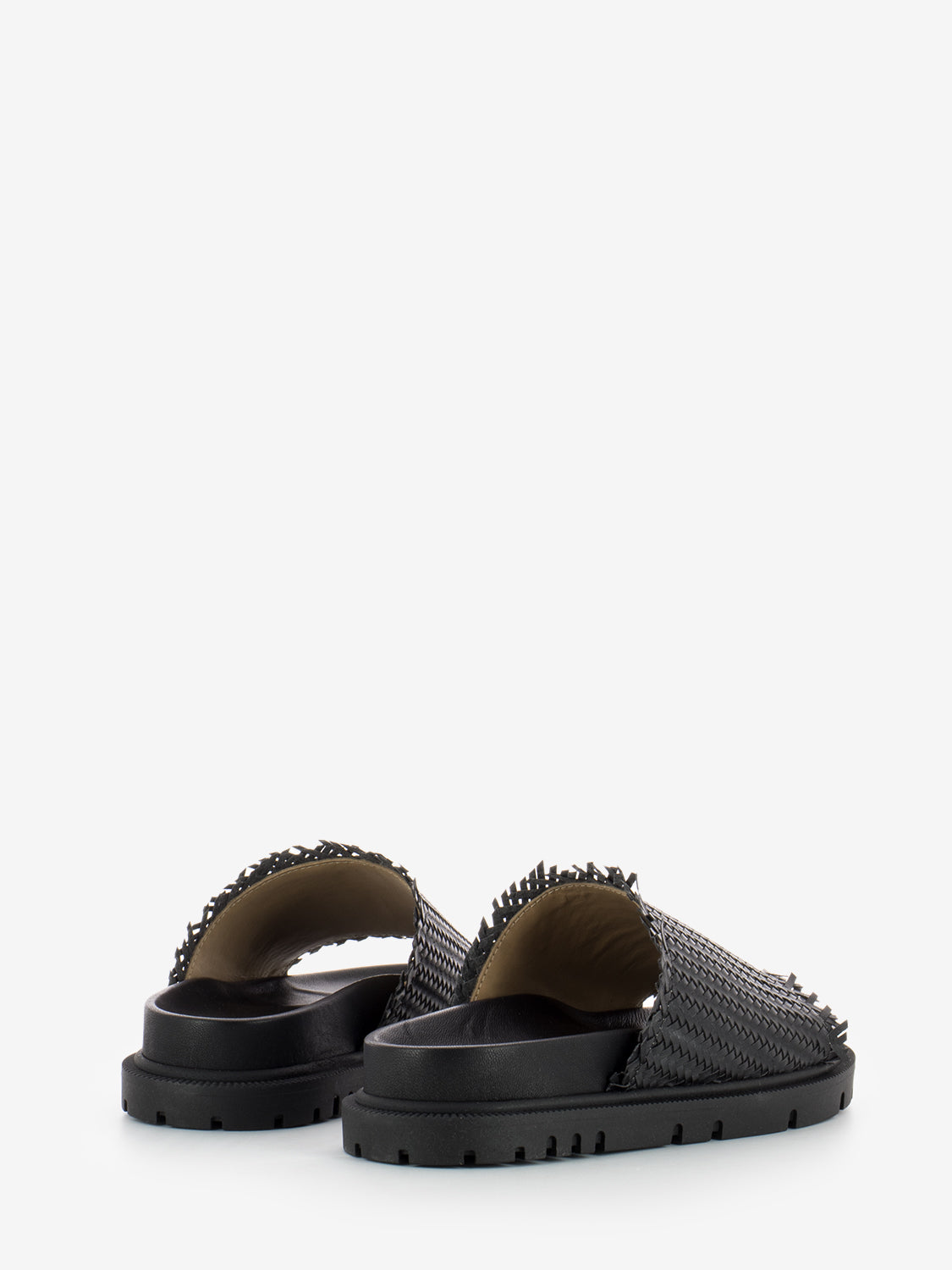 Black braid slipper