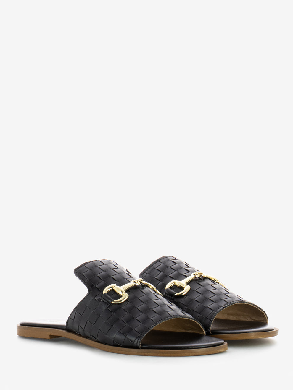 Gold/Black Clamp Slippers