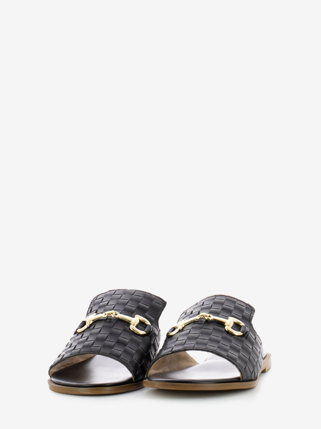 Gold/Black Clamp Slippers