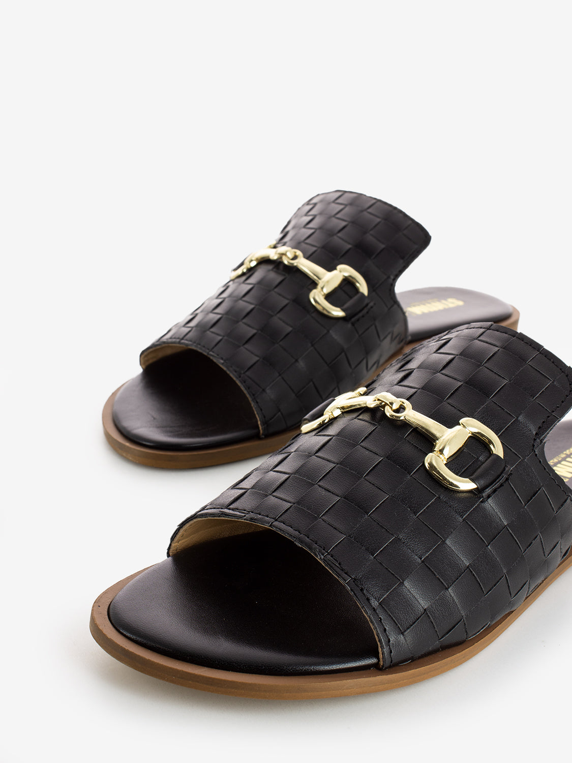 Gold/Black Clamp Slippers