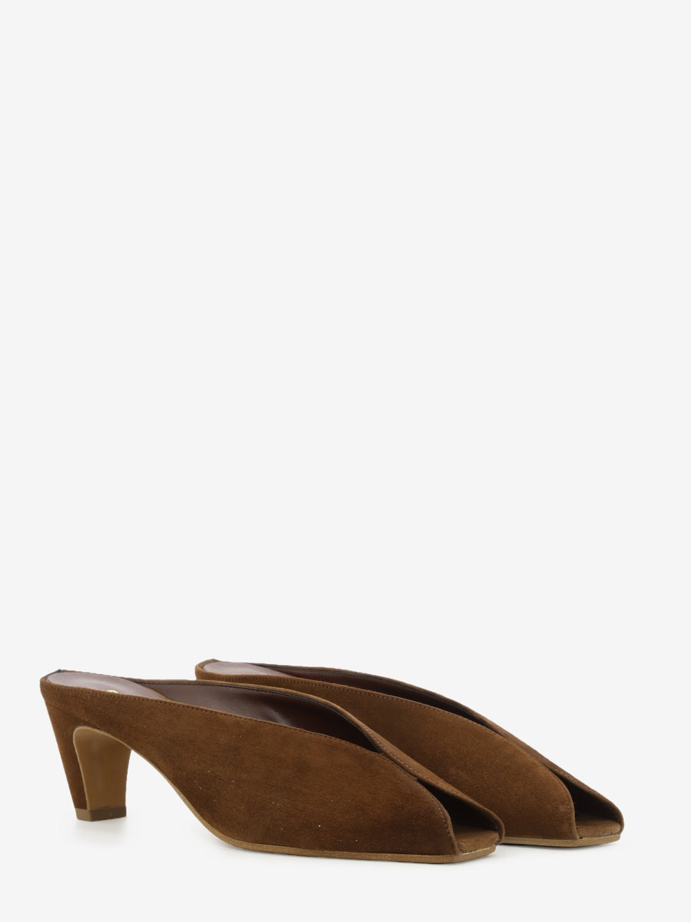 Ciabatte in suede choco