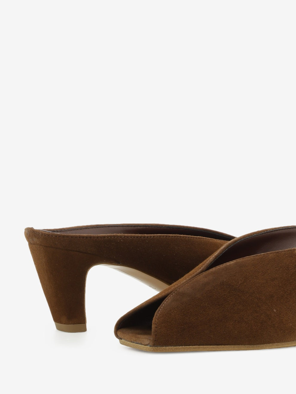 Ciabatte in suede choco