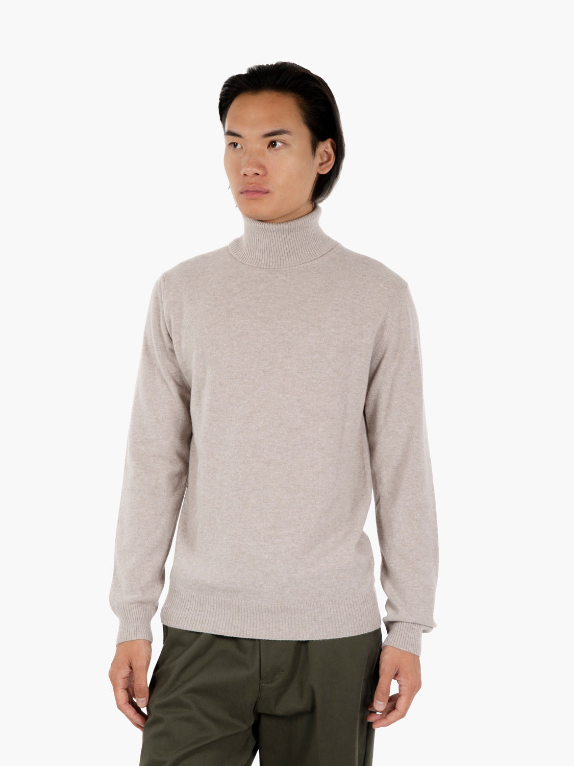 Ciclista rasato tinto filo beige