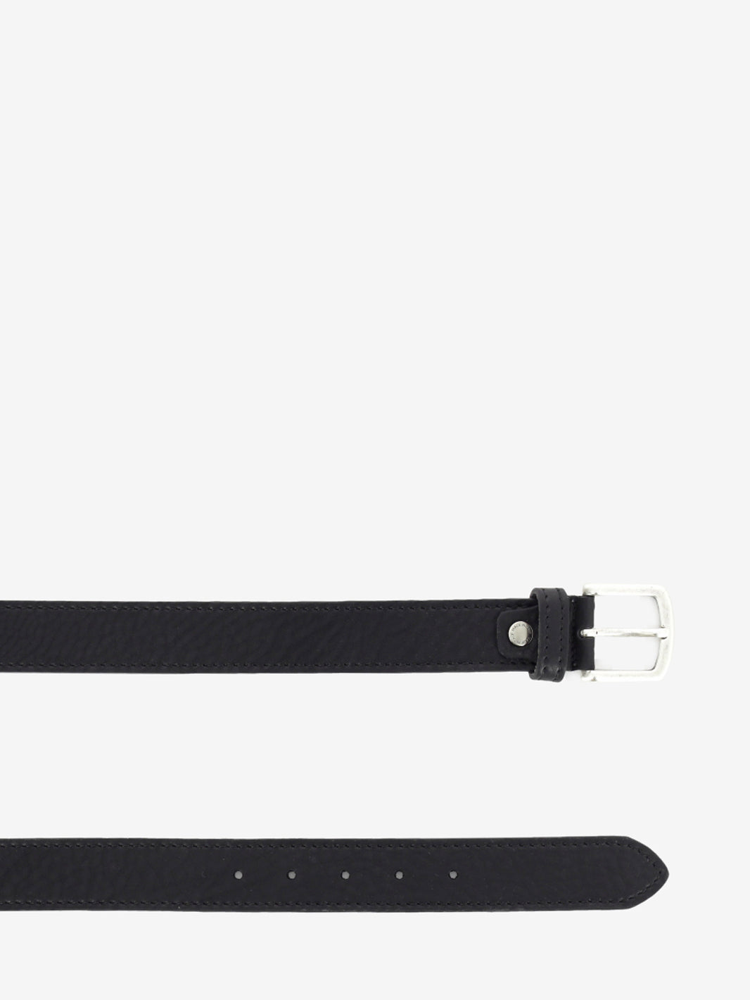 Cintura in pelle martellata nero