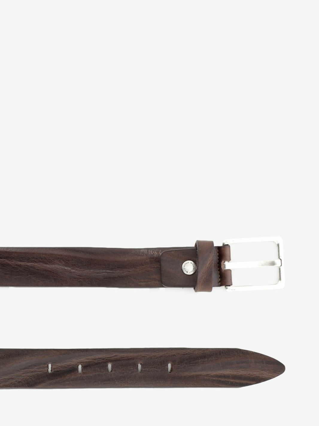 Cintura handmade in pelle testa di moro