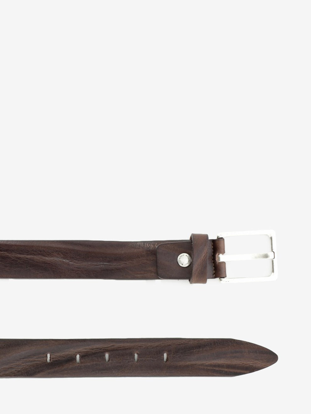 Cintura handmade in pelle testa di moro