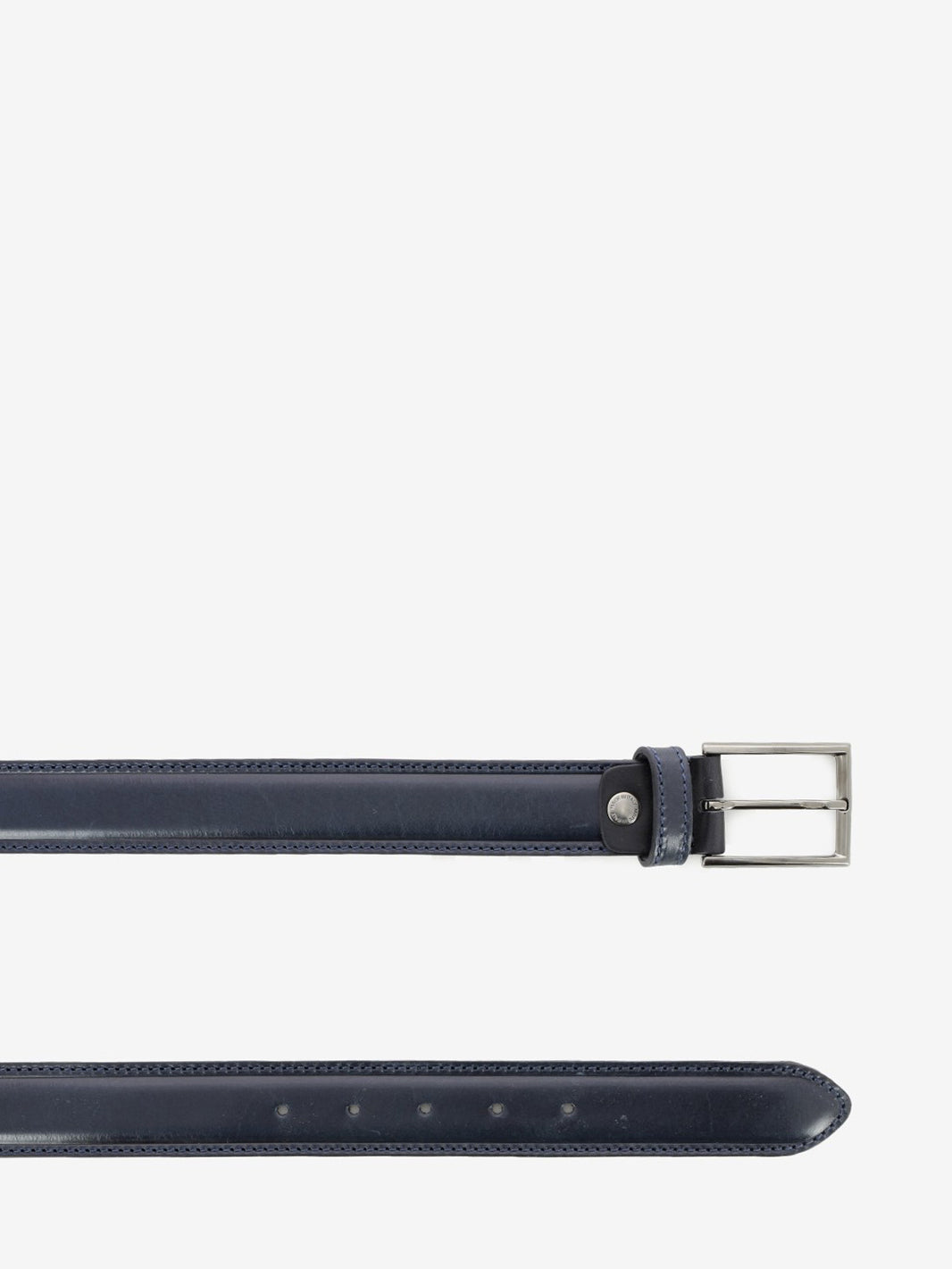 Cintura in pelle testa blu