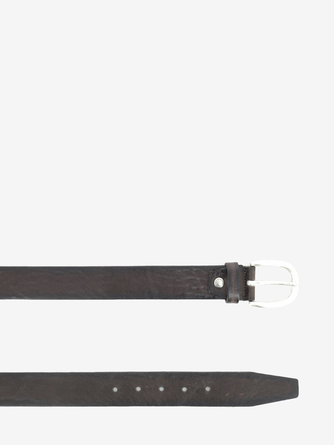 Cintura in vera pelle testa di moro