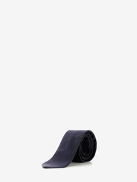 Midnight blue silk tie