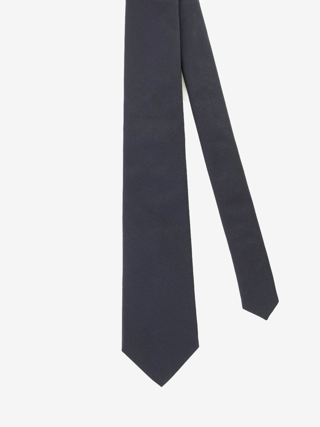 Midnight blue silk tie