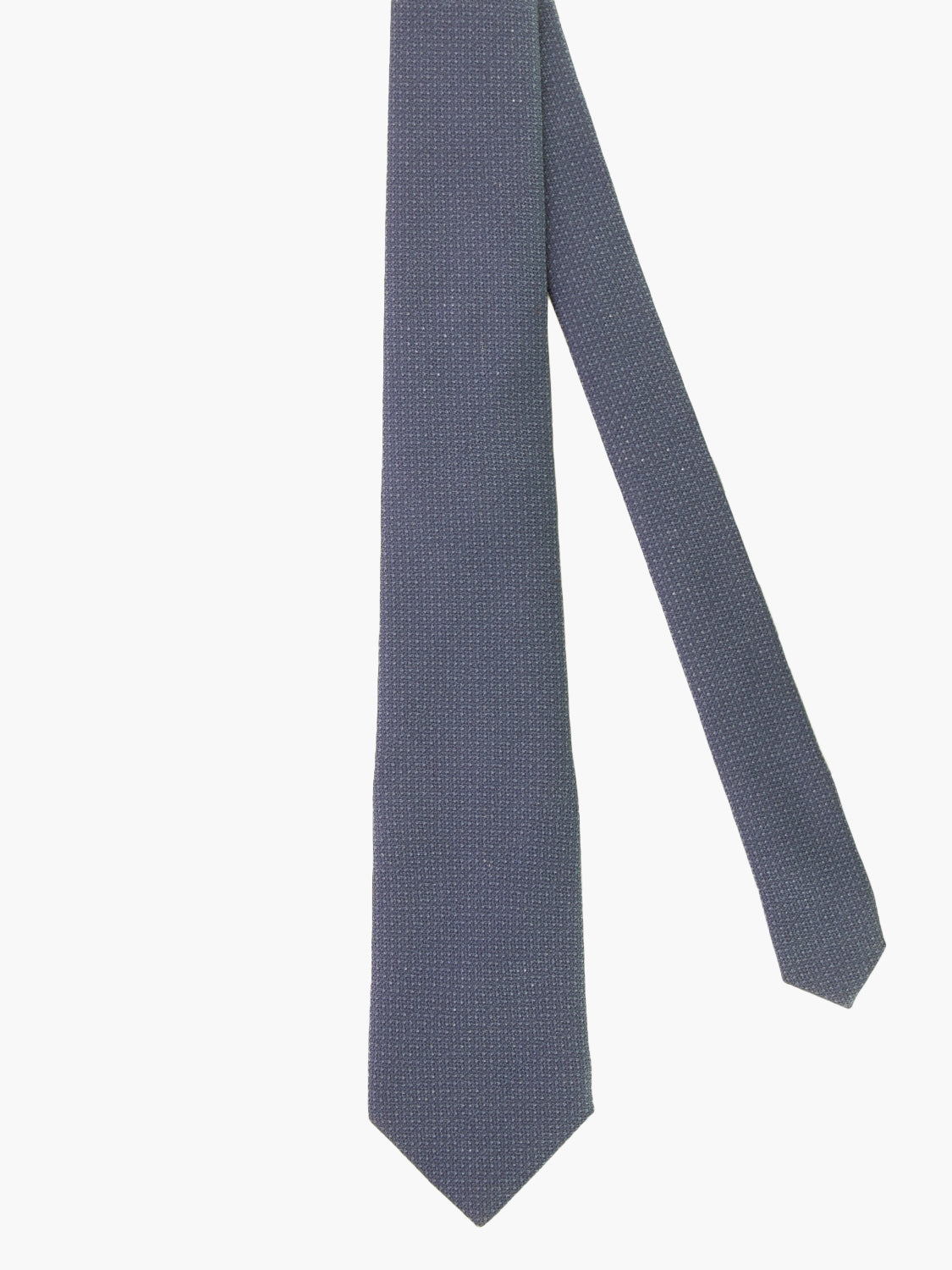 Blue micro-patterned regimental tie
