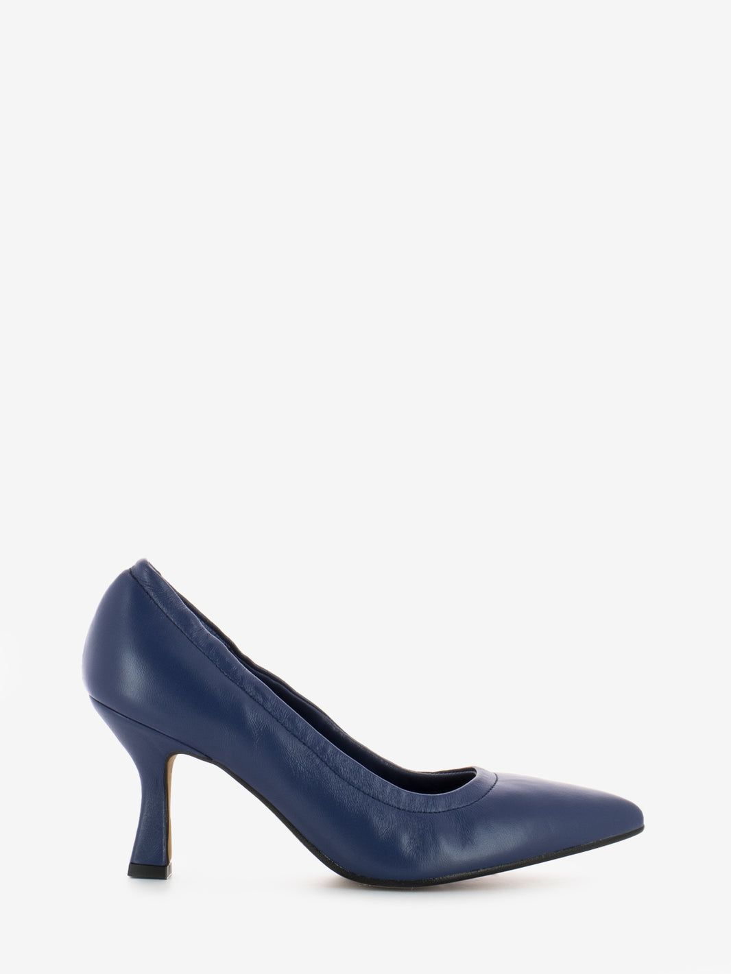 Blue nappa décolleté