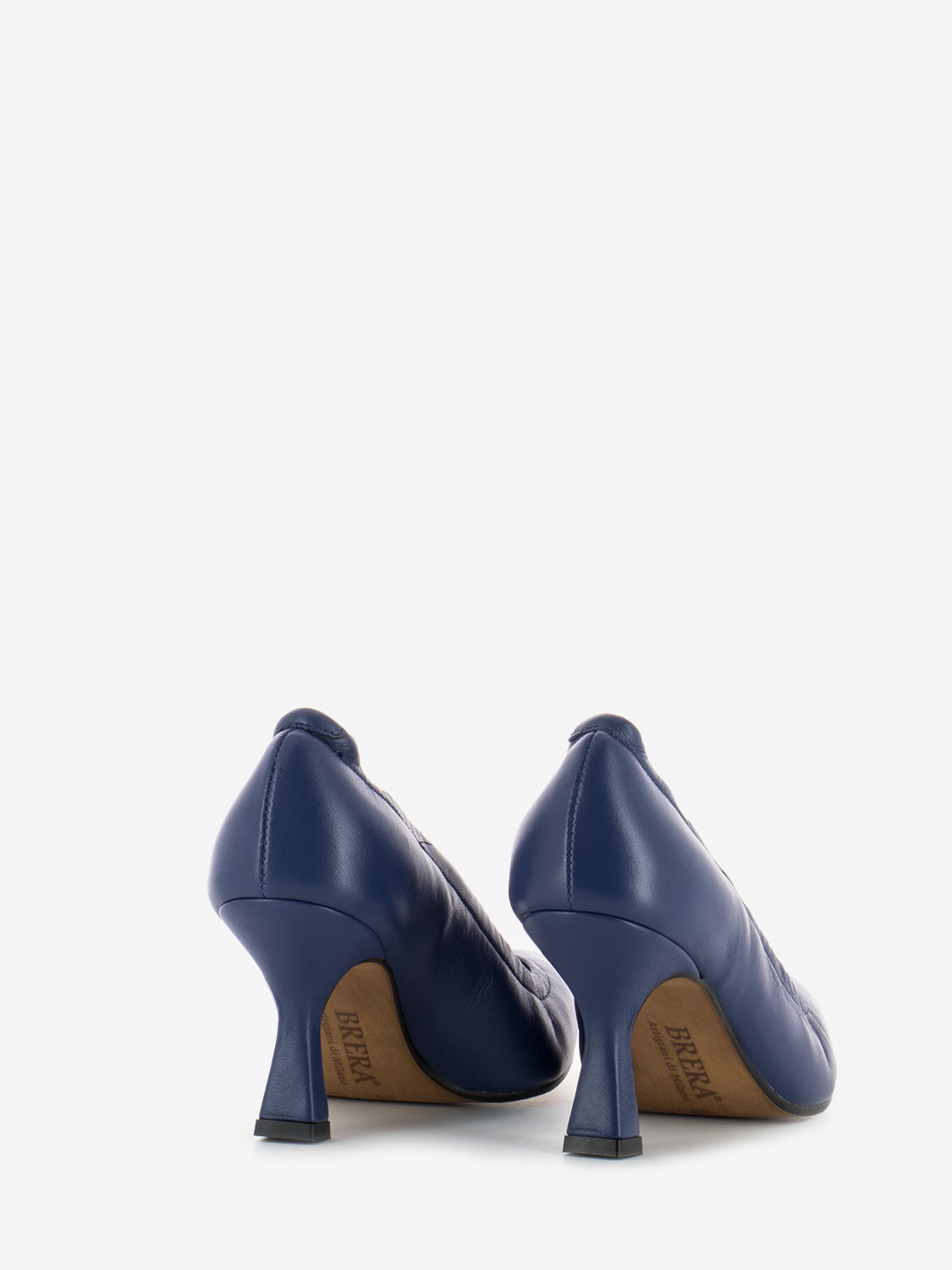 Blue nappa décolleté
