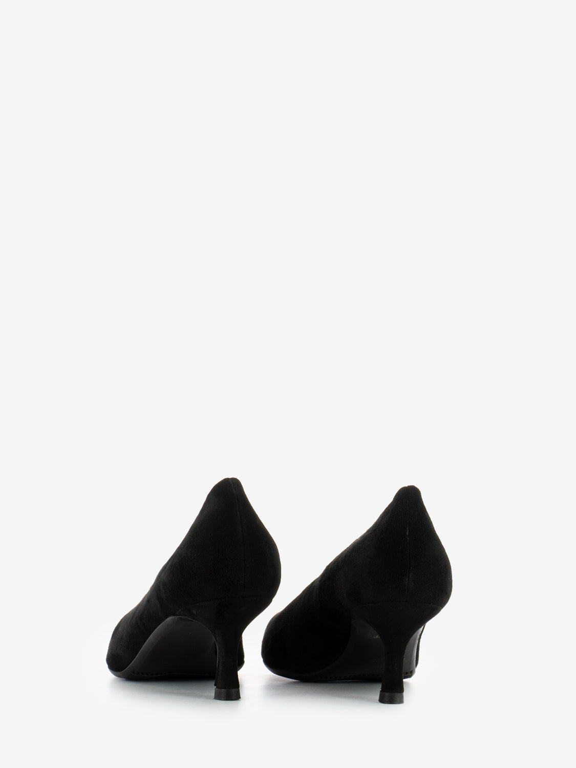 Décolleté in camoscio nero