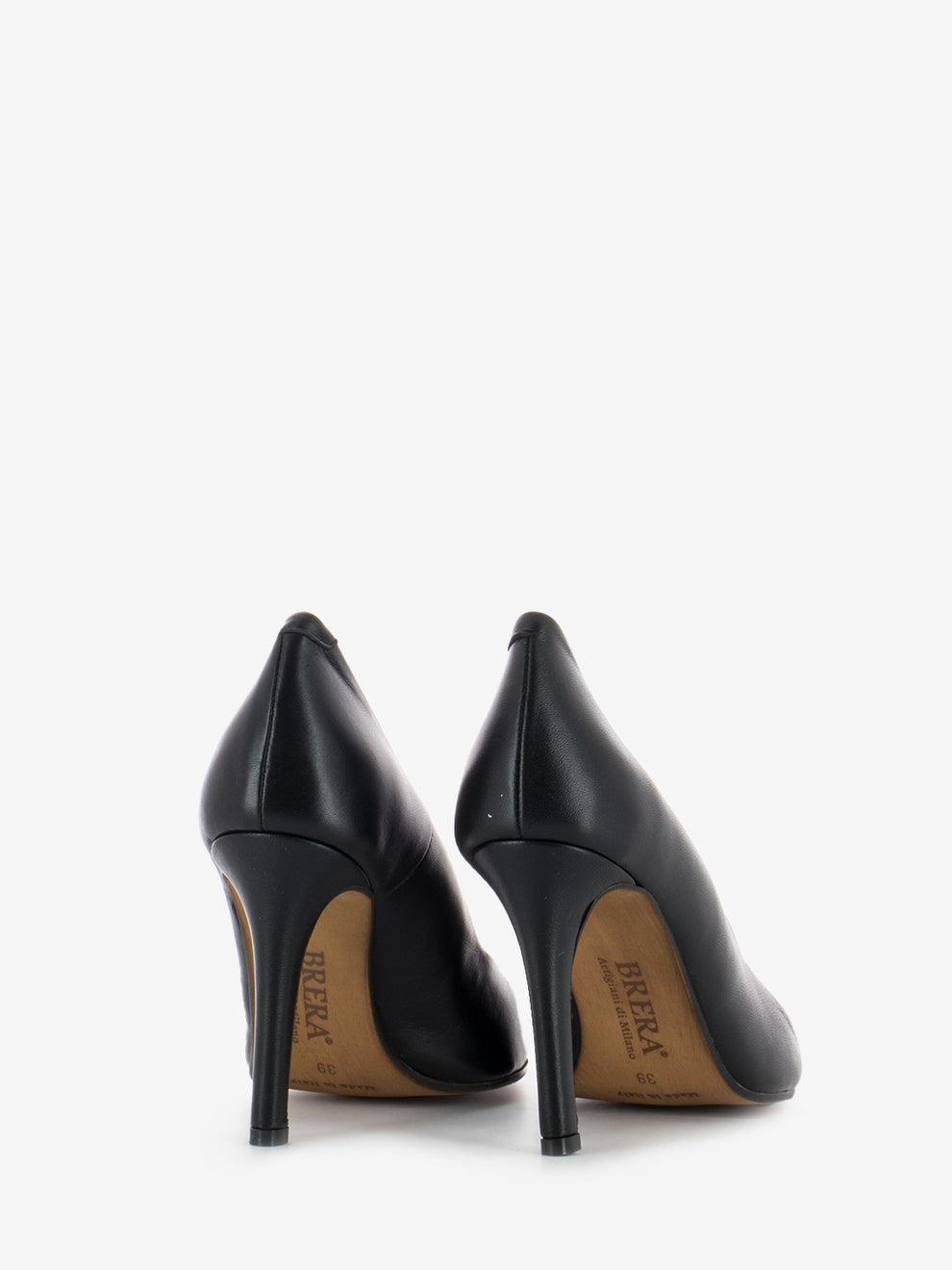 Black nappa pointed pumps