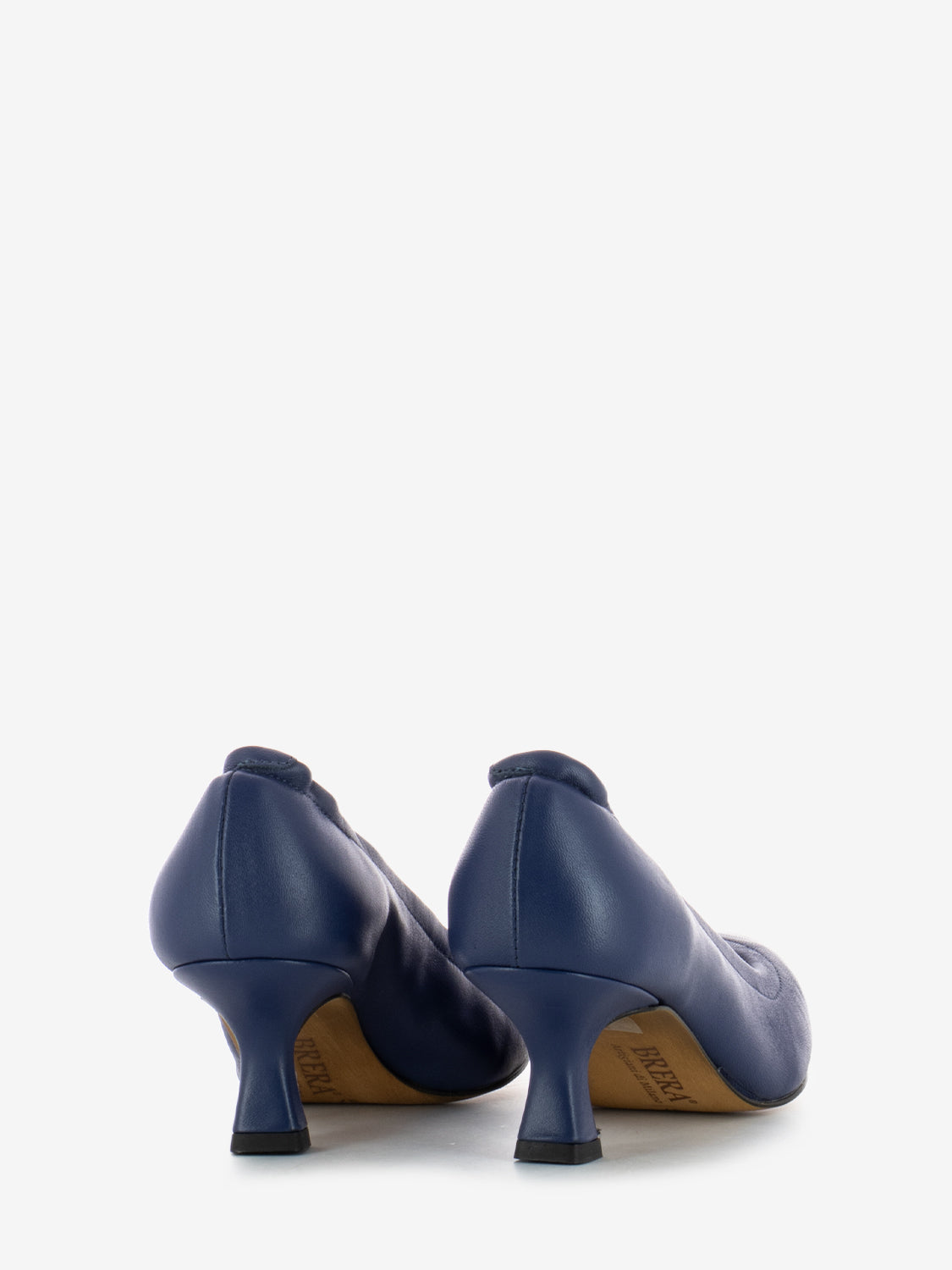 T.50 décolleté in blue leather