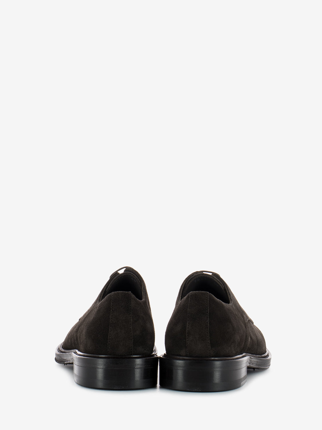 Brown suede abraded derby