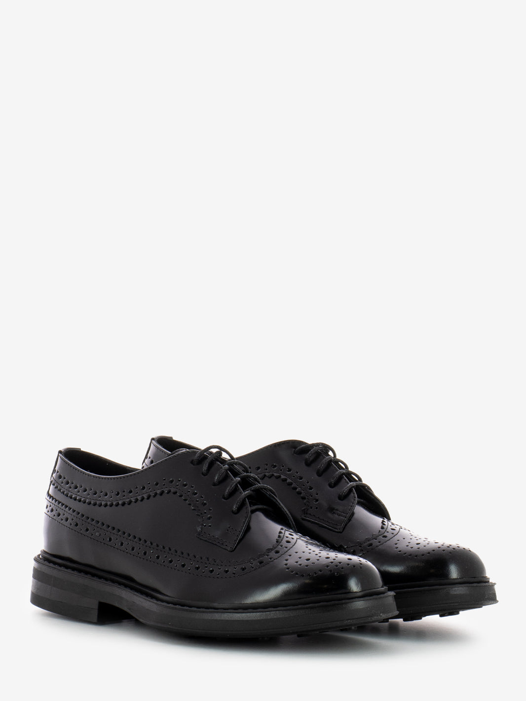 Black Leather Swallowtail Derbys