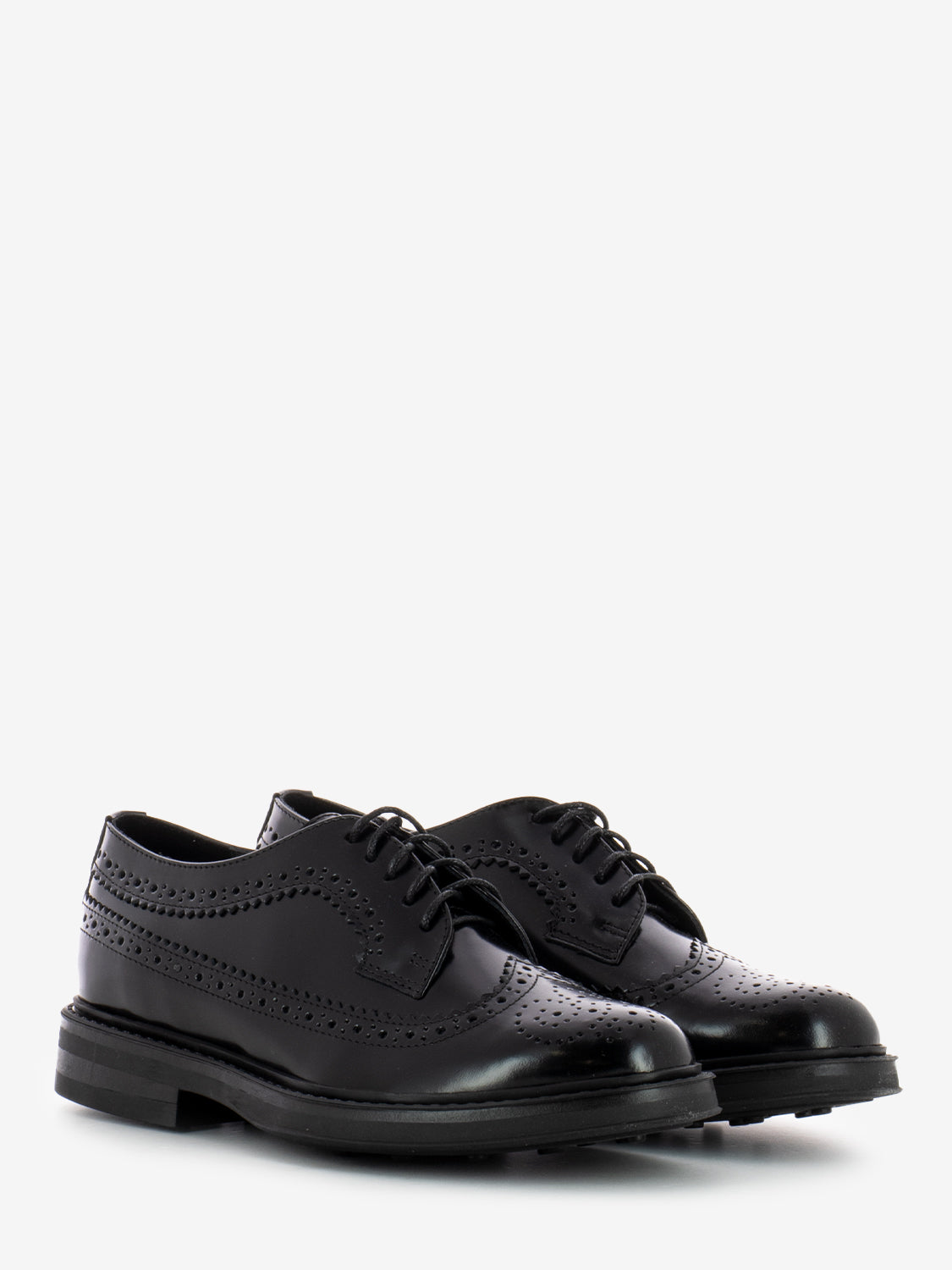 Black Leather Swallowtail Derbys