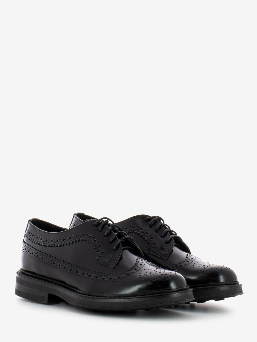 Black Leather Swallowtail Derbys