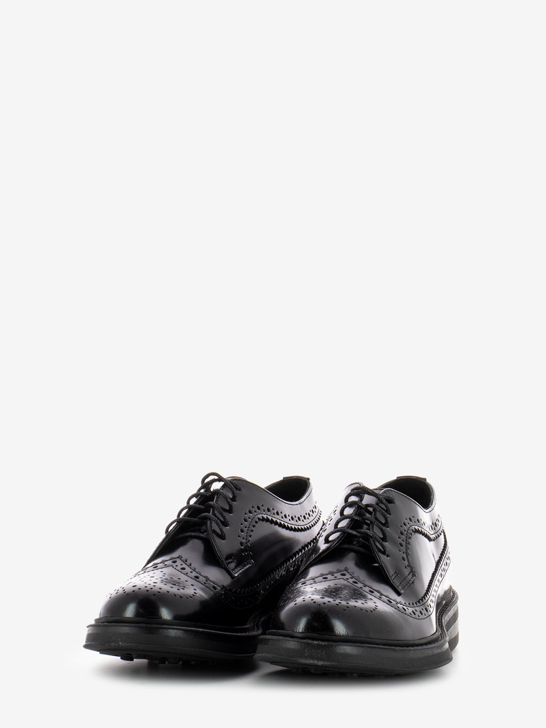 Black Leather Swallowtail Derbys