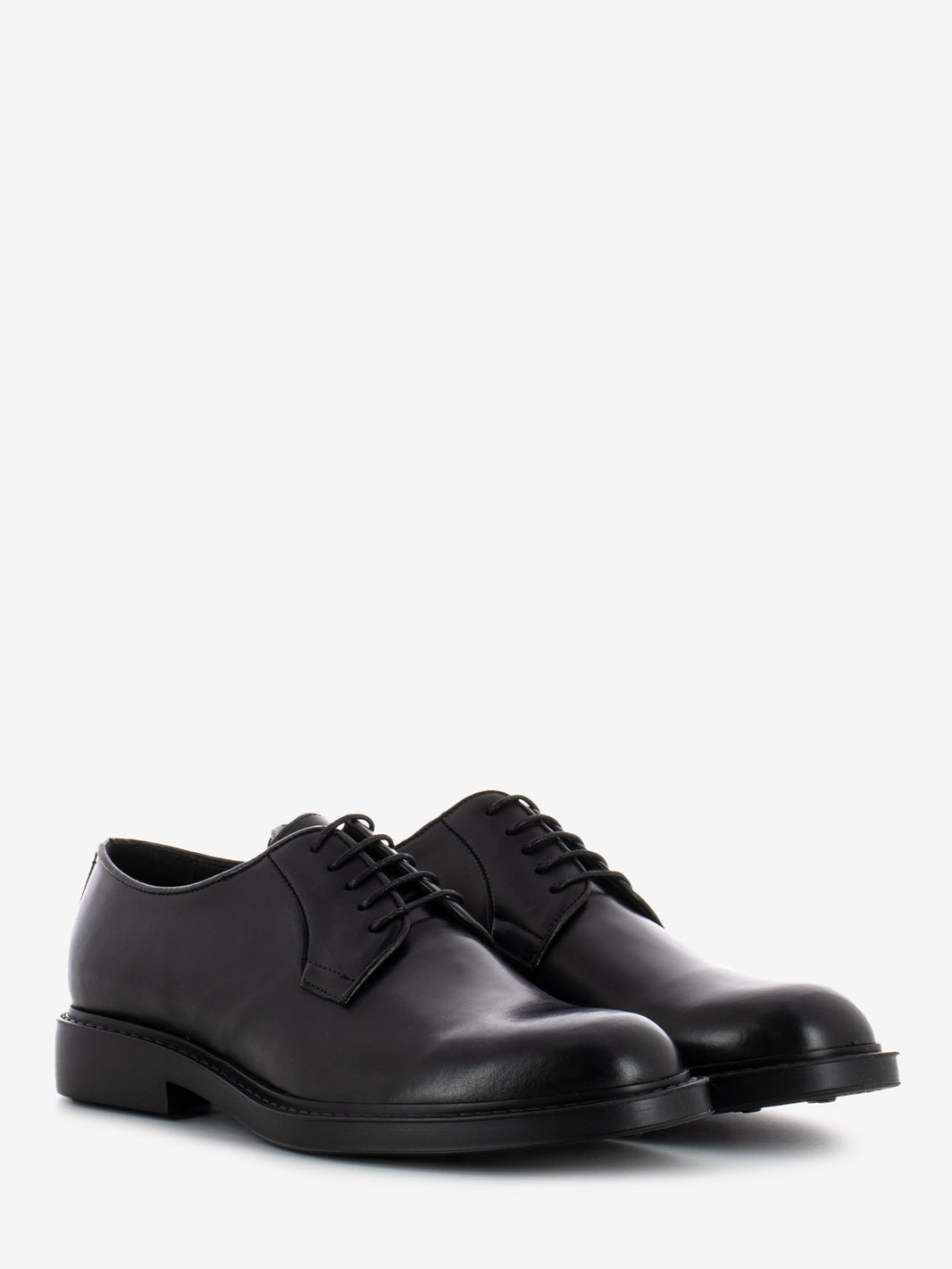 Black Naked Leather Derbys