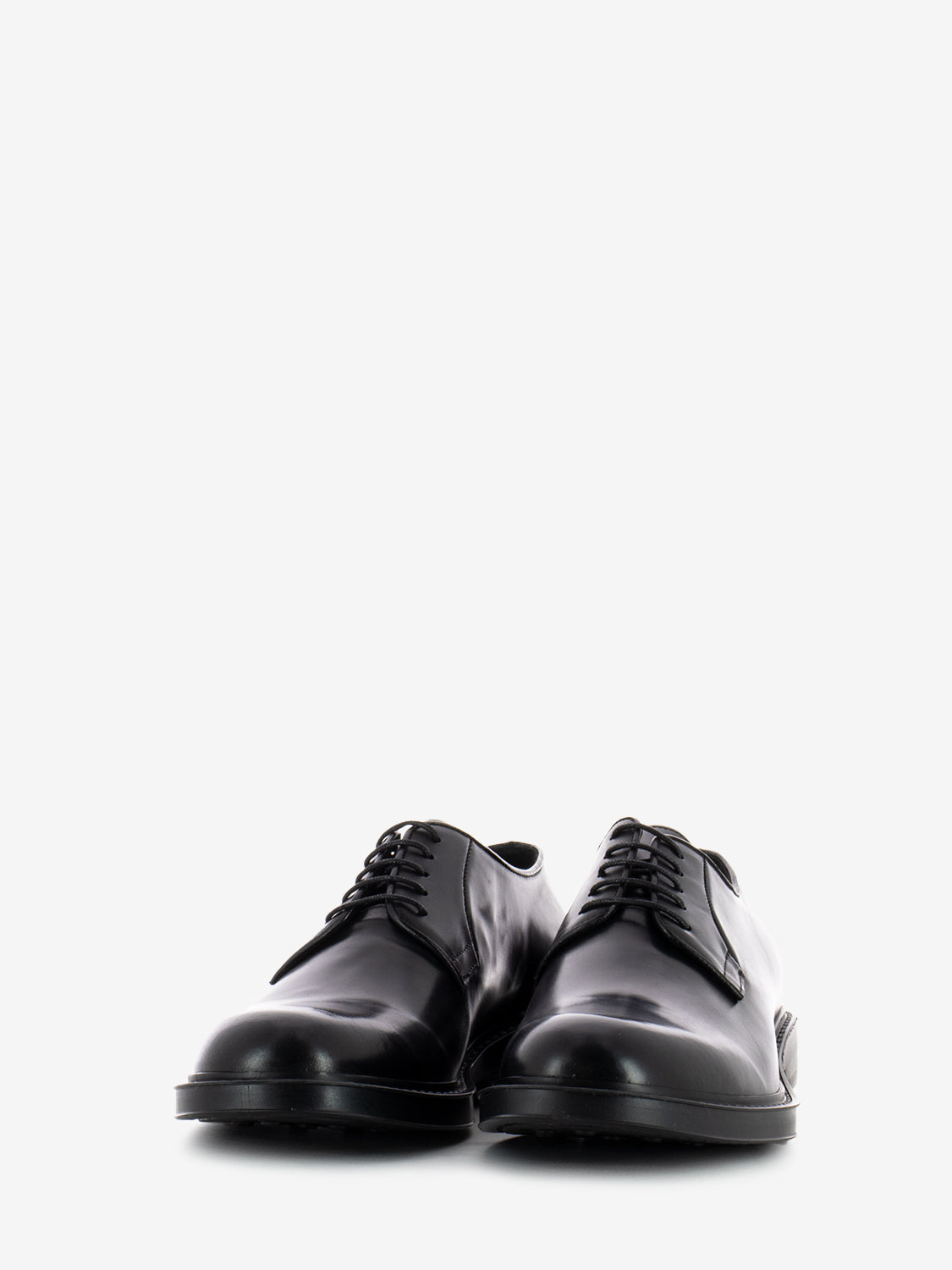 Black Naked Leather Derbys