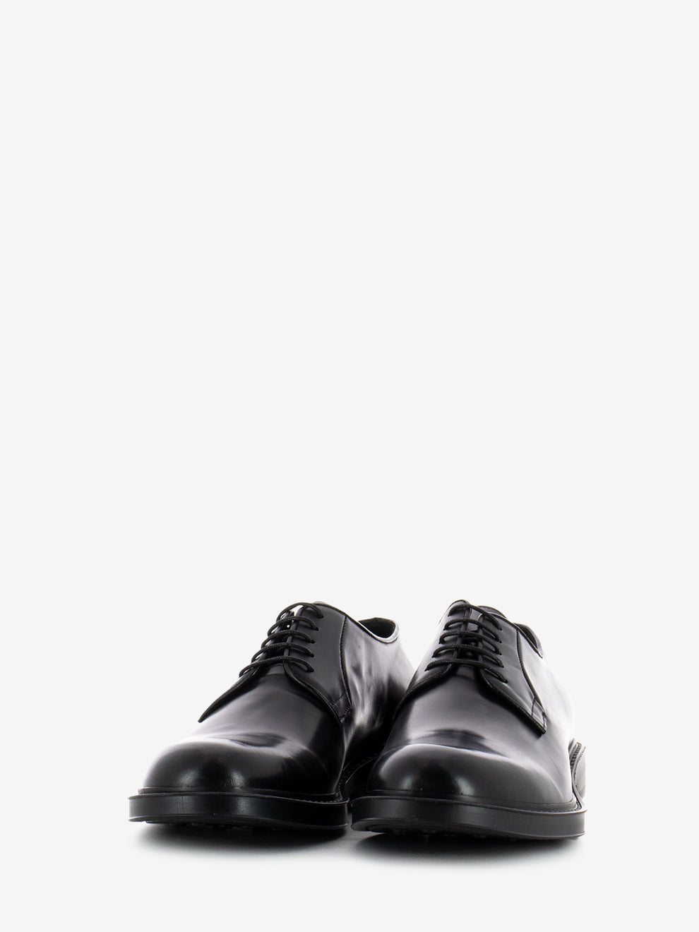 Black Naked Leather Derbys