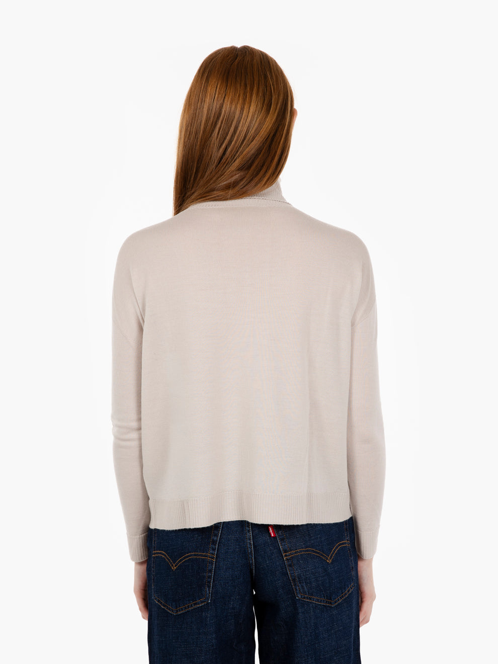Stucco box wool turtleneck